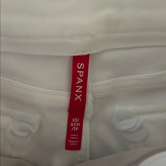 SPANX Stretch Twill Cropped Wide Leg White Pants -Size XS- NWT - Picture 5 of 12